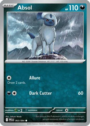 Absol 63 - ME02 Phantasmal Flames Reverse Holofoil