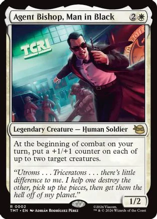 Agent Bishop, Man in Black (TMT-002) - Teenage Mutant Ninja Turtles Foil