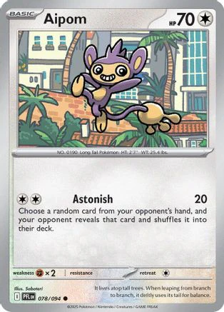 Aipom 78 - ME02 Phantasmal Flames Reverse Holofoil