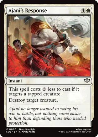 Ajani's Response (SOS-006) - Secrets of Strixhaven Foil