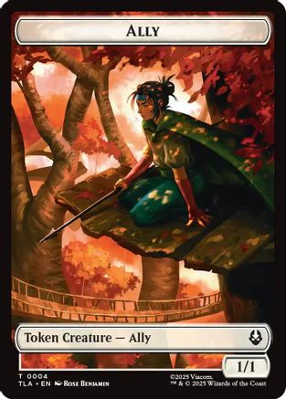 Ally (0004) // Clue (0015) Double-Sided Token (TLA-4 // 15) - Avatar: The Last Airbender Foil