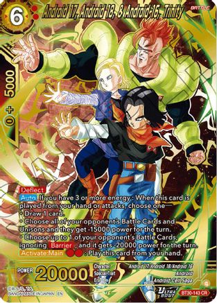 Android 17, Android 18, & Android 16, Trinity (BT30-143) - Three Glorious Fighters Foil