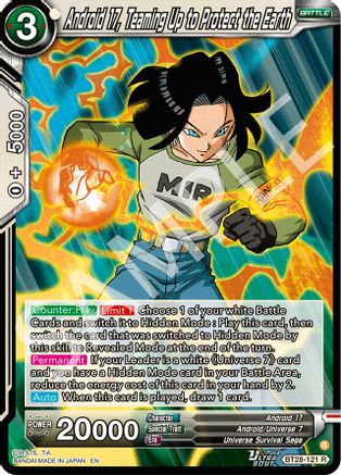 Android 17, Teaming Up to Protect the Earth (BT28-121) - Prismatic Clash