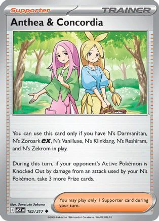 Anthea & Concordia - 182/217 182 - ME Ascended Heroes Reverse Holofoil