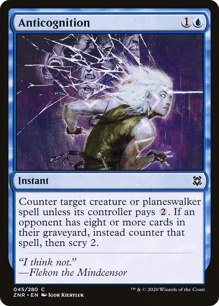 Anticognition (ZNR-045) - Zendikar Rising