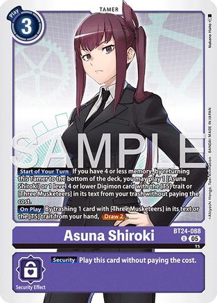 Asuna Shiroki (BT24-088) - Time Stranger