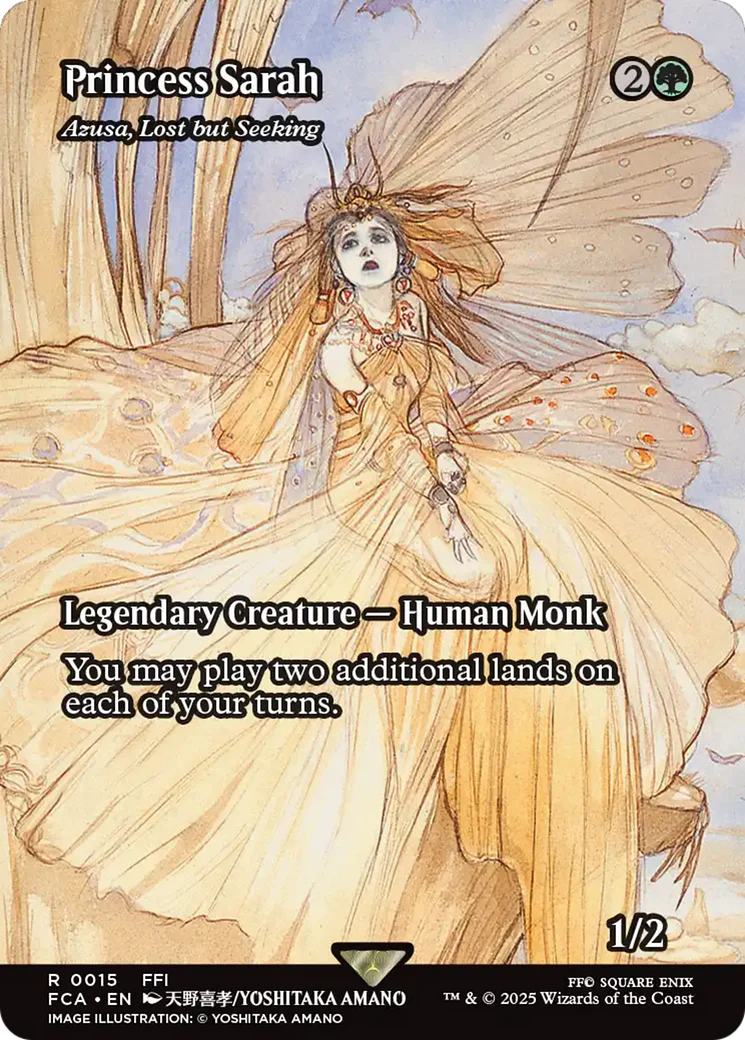 Azusa, Lost but Seeking (FCA-015) - FINAL FANTASY: Through the Ages / Princess Sarah (Borderless) Foil