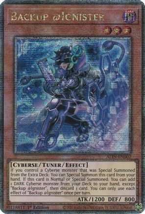Backup @Ignister (Quarter Century Secret Rare) (ALIN-EN002) - Alliance Insight