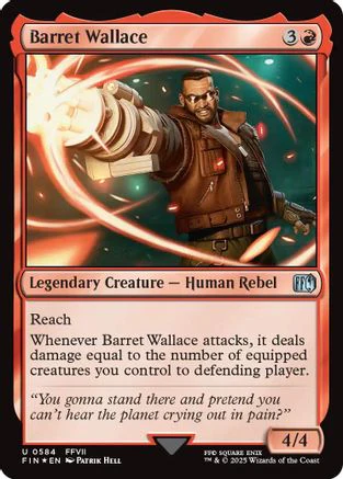 Barret Wallace (Surge Foil) (FIN-584) - FINAL FANTASY Foil