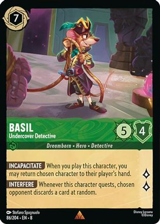Basil - Undercover Detective (86/204) - Reign of Jafar