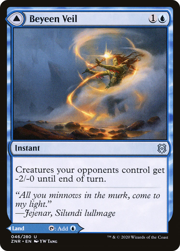 Beyeen Veil // Beyeen Coast (ZNR-046) - Zendikar Rising Foil - Image 4