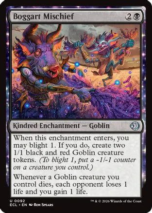Boggart Mischief (ECL-092) - Lorwyn Eclipsed