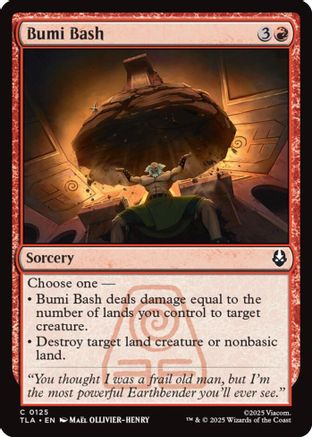 Bumi Bash (TLA-125) - Avatar: The Last Airbender Foil