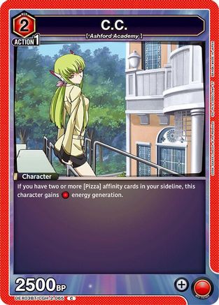 C.C. (Box Topper Foil) (UEX03BT/CGH-2-065) - UEX03BT CODE GEASS Lelouch of the Rebellion Vol2 Foil