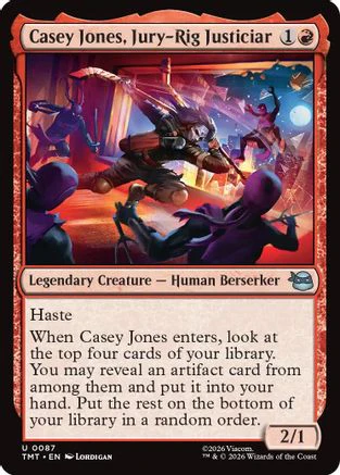 Casey Jones, Jury-Rig Justiciar (TMT-087) - Teenage Mutant Ninja Turtles Foil