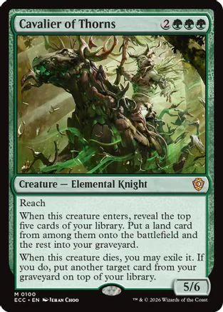 Cavalier of Thorns (ECC-100) - Commander: Lorwyn Eclipsed