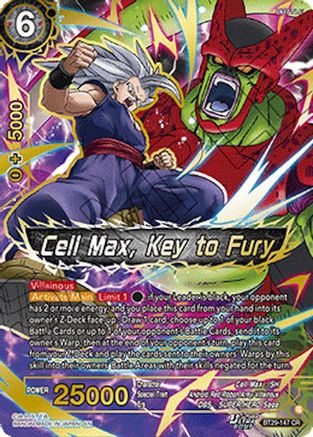 Cell Max, Key to Fury (BT29-147) - Fearsome Rivals Foil