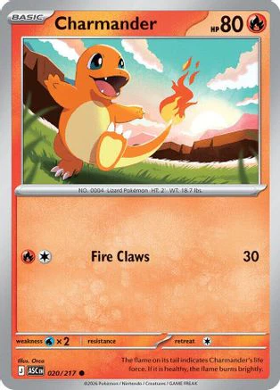 Charmander 20 - ME Ascended Heroes Reverse Holofoil