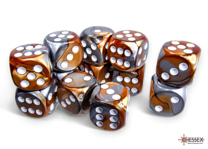 Chessex - 16mm d6 Dice Block (12 dice) - Various Colours - Image 2