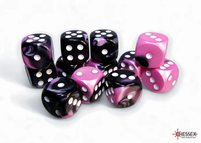 Chessex - 16mm d6 Dice Block (12 dice) - Various Colours - Image 6