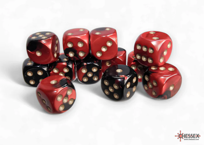 Chessex - 16mm d6 Dice Block (12 dice) - Various Colours - Image 8