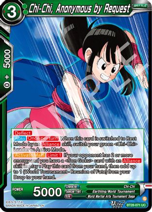Chi-Chi, Anonymous by Request (BT28-071) - Prismatic Clash Foil