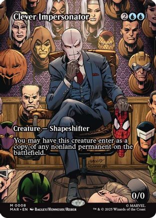 Clever Impersonator (Borderless) (MAR-008) - Marvel Eternal-Legal Foil