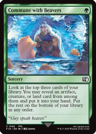 Commune with Beavers (FIN-182) - FINAL FANTASY Foil