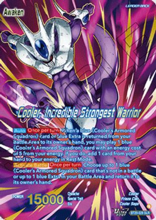 Cooler // Cooler, Incredible Strongest Warrior (SLR) (BT29-029) - Fearsome Rivals Foil
