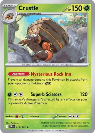 Crustle - 012/182 12 - SV10 Destined Rivals Holofoil