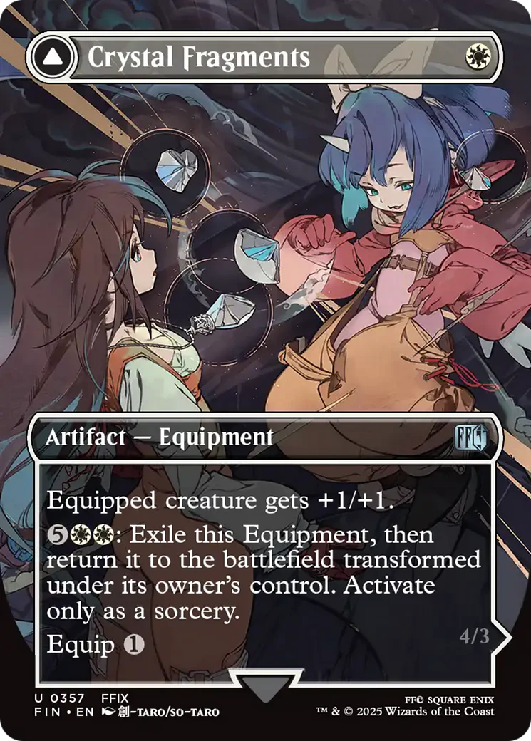 Crystal Fragments // Summon: Alexander (FIN-357) - FINAL FANTASY: (enchantment) (Borderless) - Image 2