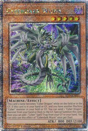 Cyberdark Wurm (Quarter Century Secret Rare) (ALIN-EN027) - Alliance Insight