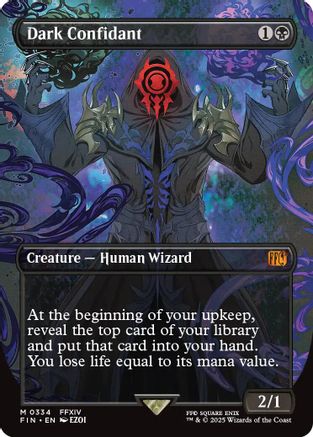 Dark Confidant (Borderless) (FIN-334) - FINAL FANTASY Foil