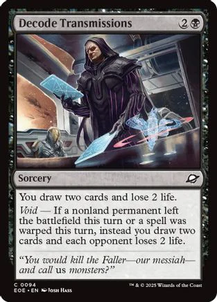 Decode Transmissions (EOE-094) - Edge of Eternities Foil