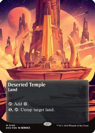 Deserted Temple (0146) (Borderless) (Galaxy Foil) (EOS-146) - Edge of Eternities: Stellar Sights Foil