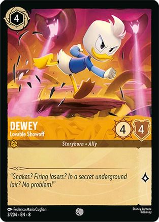 Dewey - Lovable Showoff (2/204) - Reign of Jafar Cold Foil