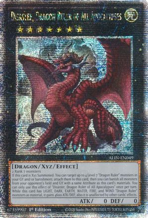 Disaster, Dragon Ruler of All Apocalypses (Quarter Century Secret Rare) (ALIN-EN049) - Alliance Insight