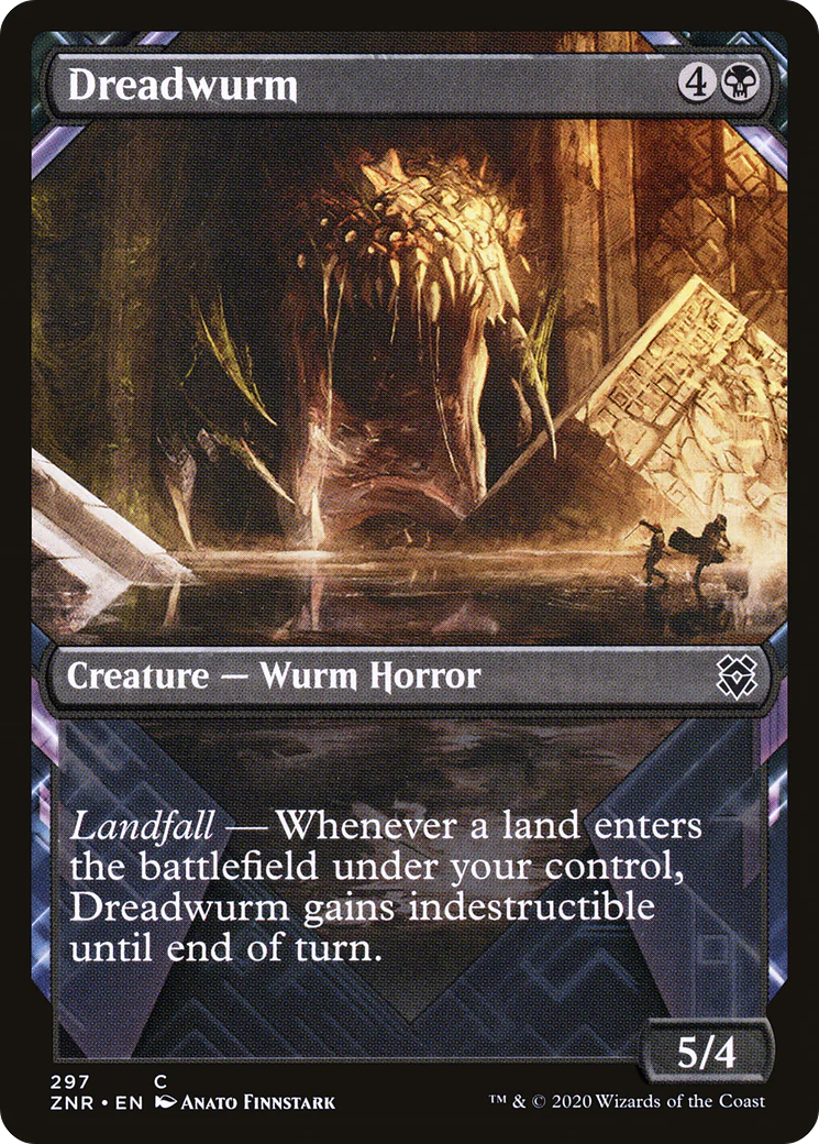 Dreadwurm (ZNR-297) - Zendikar Rising: (Showcase) Foil
