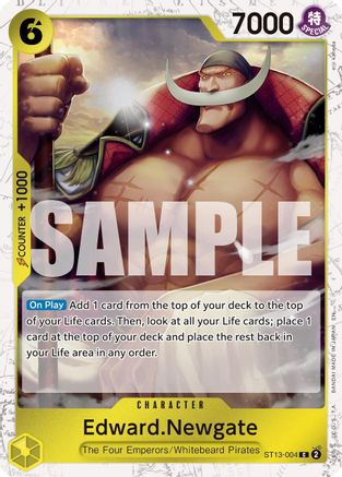 Edward.Newgate - ST13-004 (Pirate Foil) (ST13-004) - Premium Booster -The Best- Vol. 2 Foil