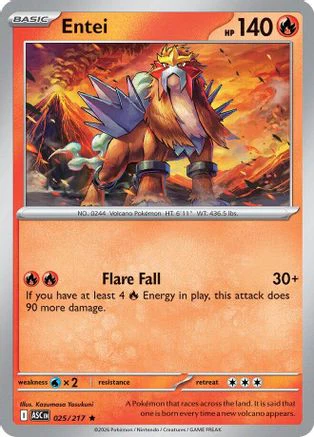 Entei 25 - ME Ascended Heroes Reverse Holofoil