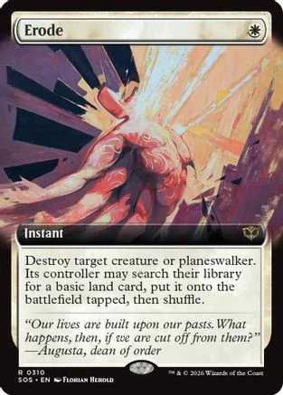 Erode (Extended Art) (SOS-310) - Secrets of Strixhaven