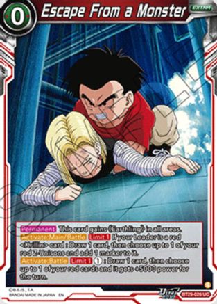 Escape From a Monster (BT29-026) - Fearsome Rivals