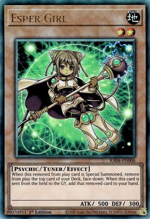 Esper Girl (Ultimate Rare) (RA04-EN006) - Quarter Century Stampede 1st Edition