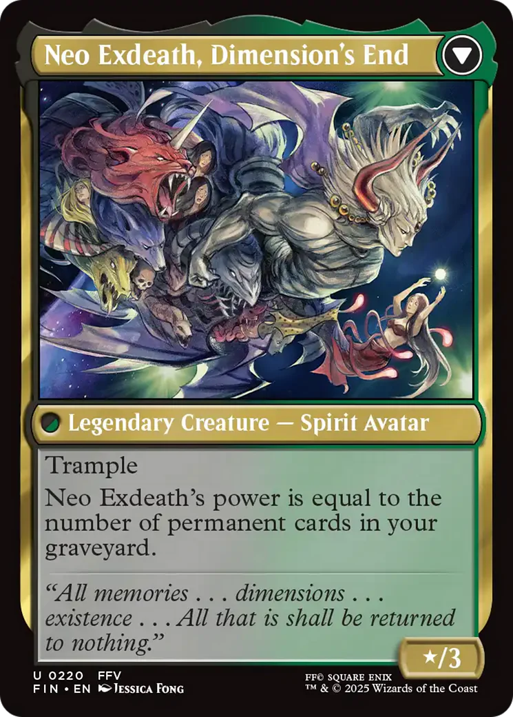 Exdeath, Void Warlock // Neo Exdeath, Dimension's End (FIN-220) - FINAL FANTASY Foil - Image 3