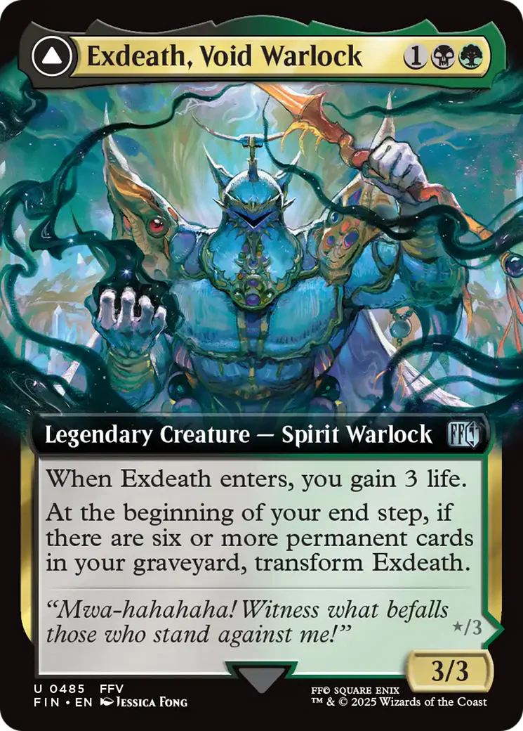 Exdeath, Void Warlock // Neo Exdeath, Dimension's End (FIN-485) - FINAL FANTASY: (Extended Art) - Image 4