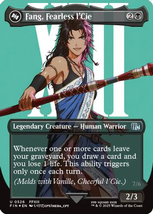 Fang, Fearless l'Cie (Borderless) (Surge Foil) (FIN-526) - FINAL FANTASY Foil