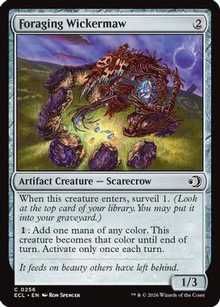 Foraging Wickermaw (ECL-256) - Lorwyn Eclipsed Foil