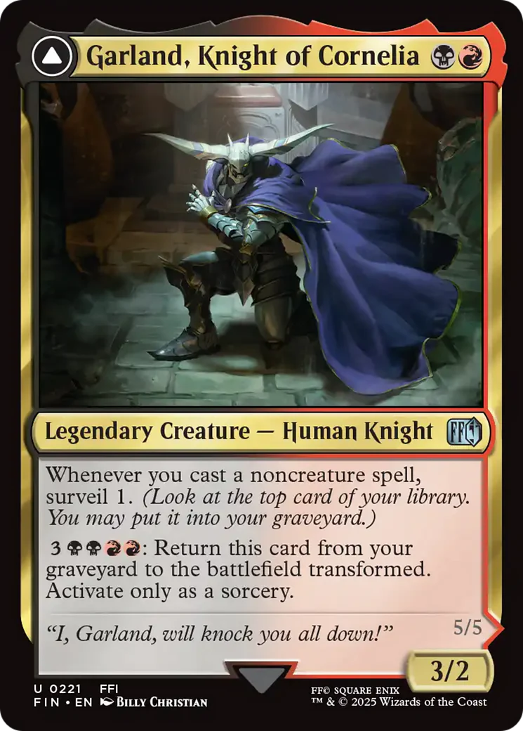 Garland, Knight of Cornelia // Chaos, the Endless (FIN-221) - FINAL FANTASY Foil - Image 2
