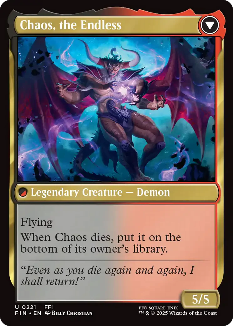 Garland, Knight of Cornelia // Chaos, the Endless (FIN-221) - FINAL FANTASY Foil - Image 3