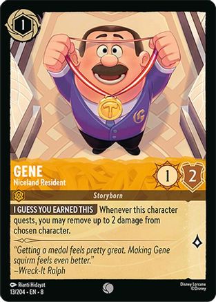 Gene - Niceland Resident (13/204) - Reign of Jafar Cold Foil